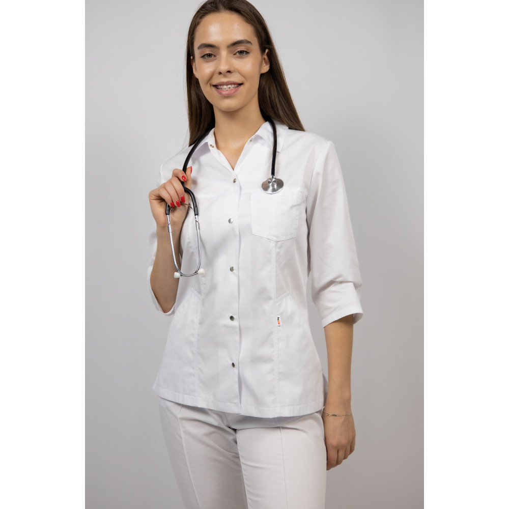 Медкостюм Доминика белый (Украина)